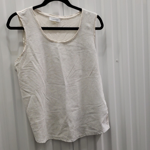🎽CALVIN KLEIN Mixed media tank top - Picture 1 of 1